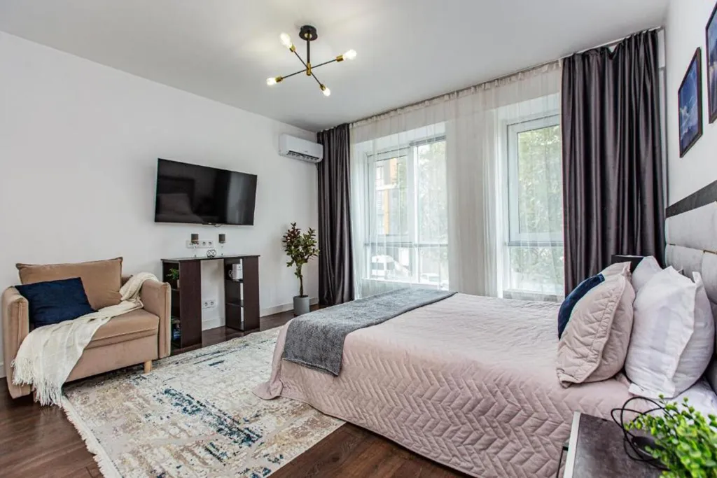 1-ком квартира Bayhouse в ЖК Абай 130 для 5-х  гостей