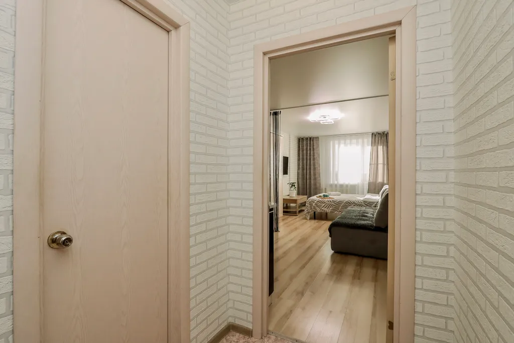 Новая студия  с 2-мя раздельными спальными местами от Город 18