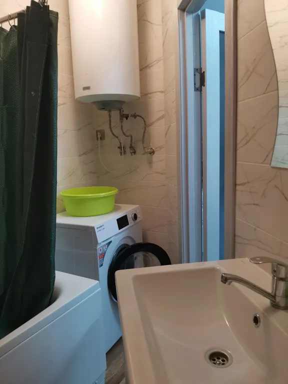 Современная студия с евроремонтом