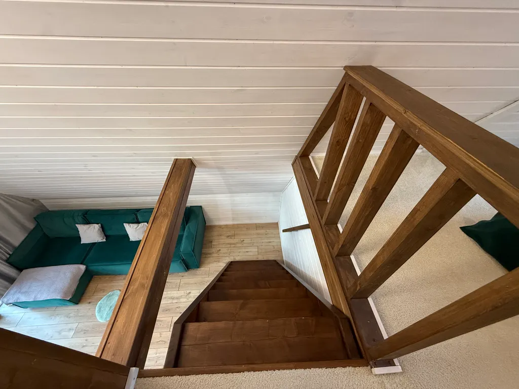 Коттедж А-фрейм коттедж Мята с бассейном — Прасковеевка