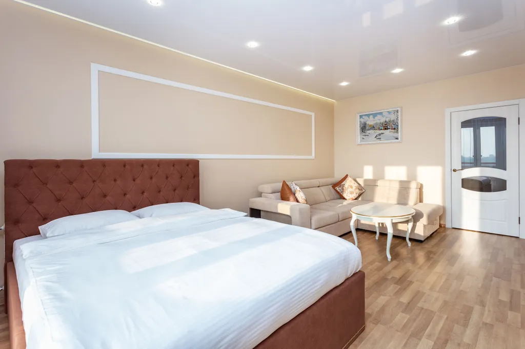 Просторная студия с шикарным видом на парк с высоты 13 этажа