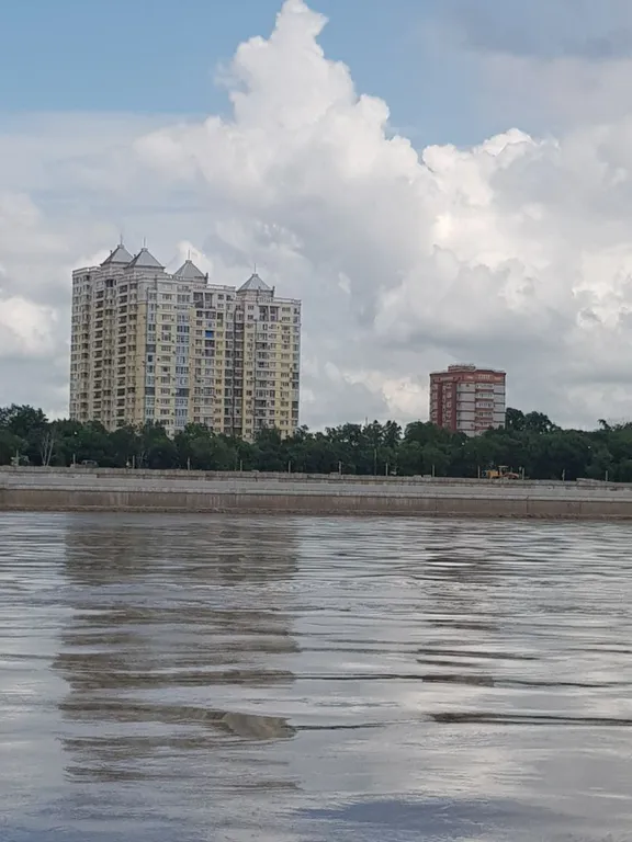 Уютная квартира с джакузи и с видом на Китай и реку Амур