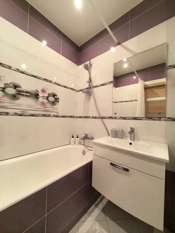 Purple apartments