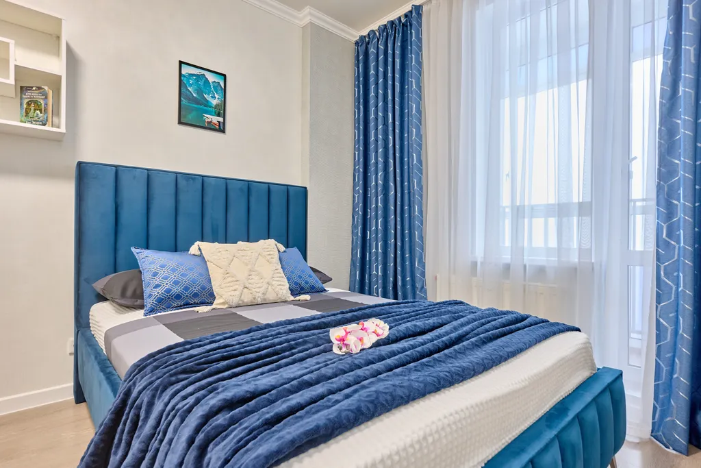 Евродвушка с балконом на 19 этаже вместительность на 6 человек