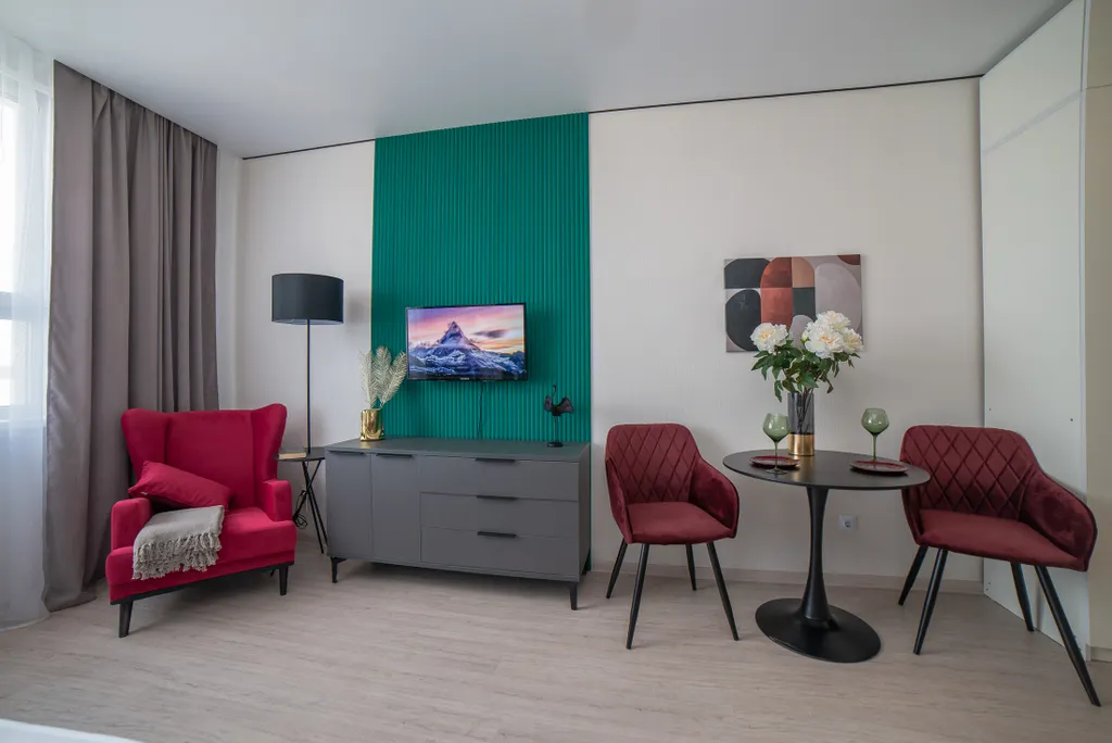 Студия около метро Чкаловская для двоих гостей