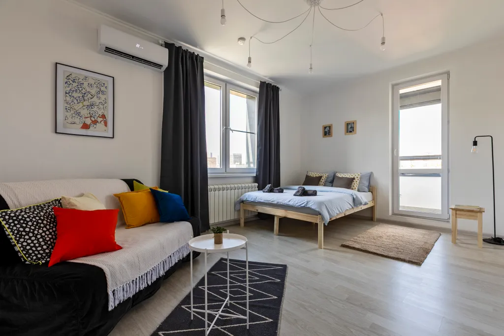 Квартира Квартира Great view 2-rooms Apartment 2 Min Walk to Raykin Plaza — Москва