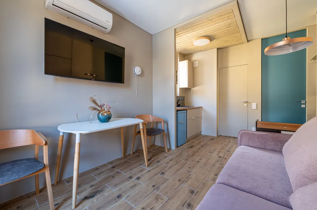 Апартаменты в Куб-терра, Голубой лён