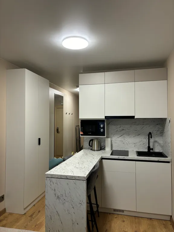 Квартира Квартира Студия в апарт-отеле Путилов Авенир рядом с метро — Санкт-Петербург