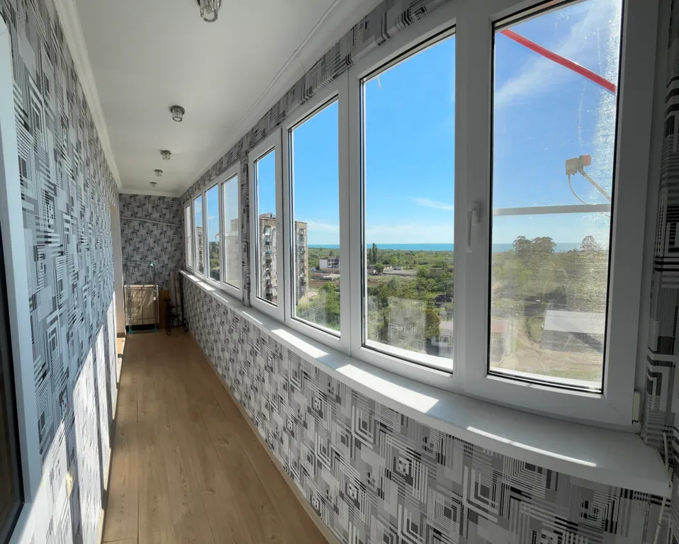 Квартира Видовая 1-к квартира в 5 минутах от моря, Гагра, 42 кв, 3 кровати — Гагра