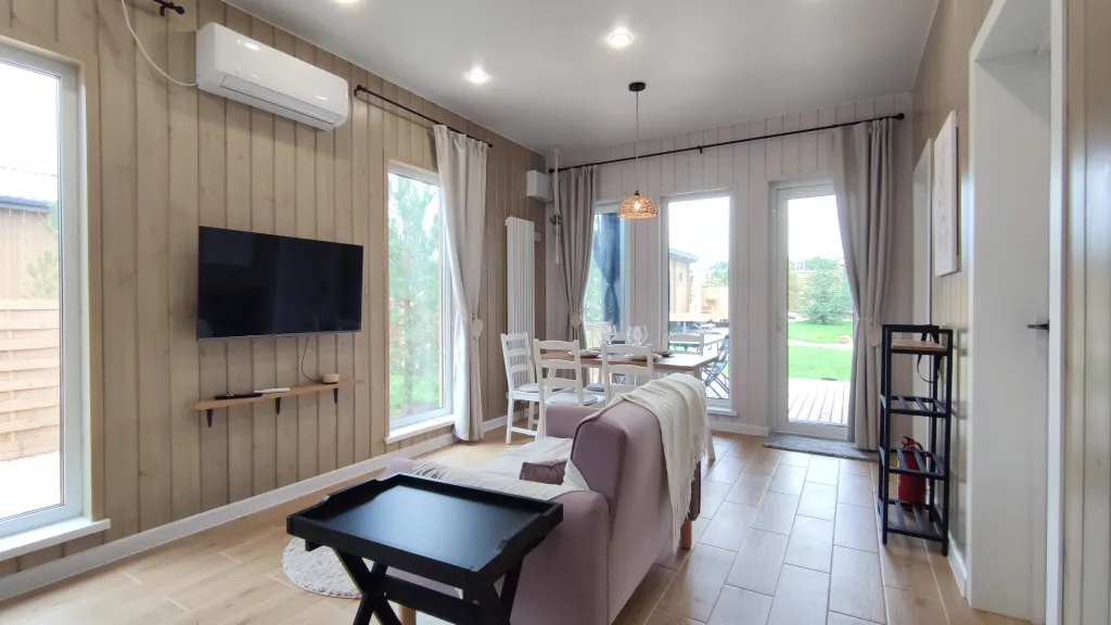 Skandi Белка загородный дом у пруда в подмосковье