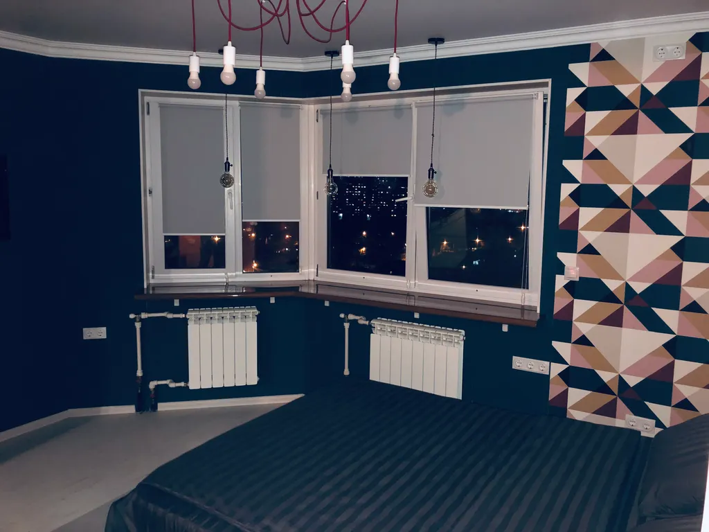 Студия с дизайнерским ремонтом