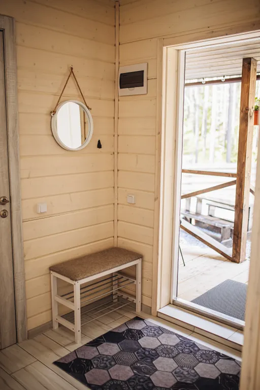 Домик в лесу с потрясающим видом из окна с банным комплексом