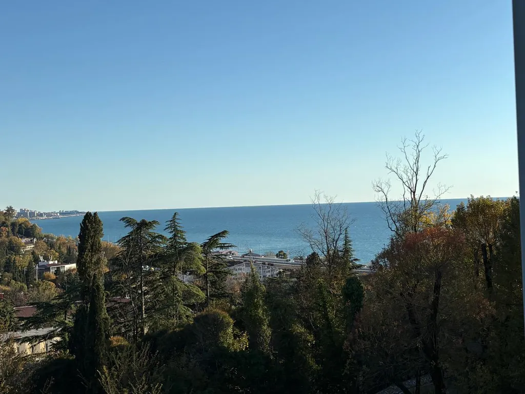 Апартамент с панорамными окнами с видом на море, горы и лес в Хосте