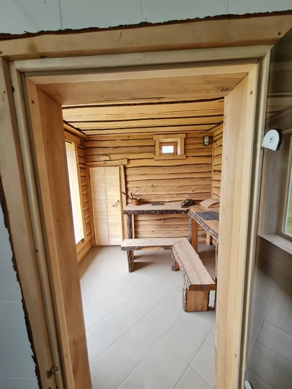 Уникальное панорамное шале с баней прямо на берегу водохранилища