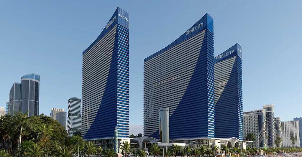 Двухкомнатный апартамент с видом на море в Orbi City