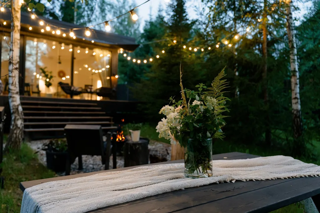 Уютный дом с сауной в лесу