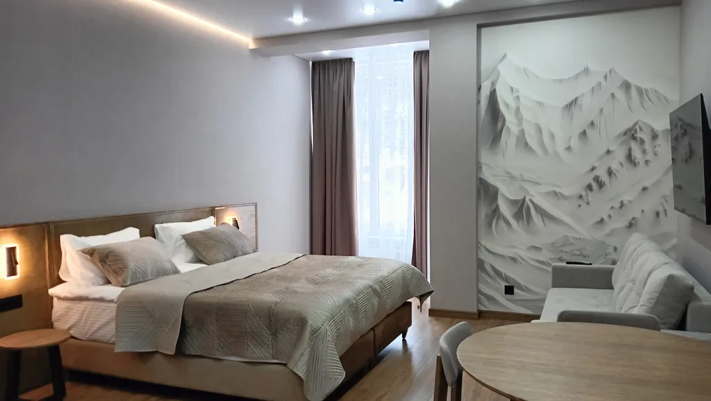 Новая уютная студия с шикарным видом из окна