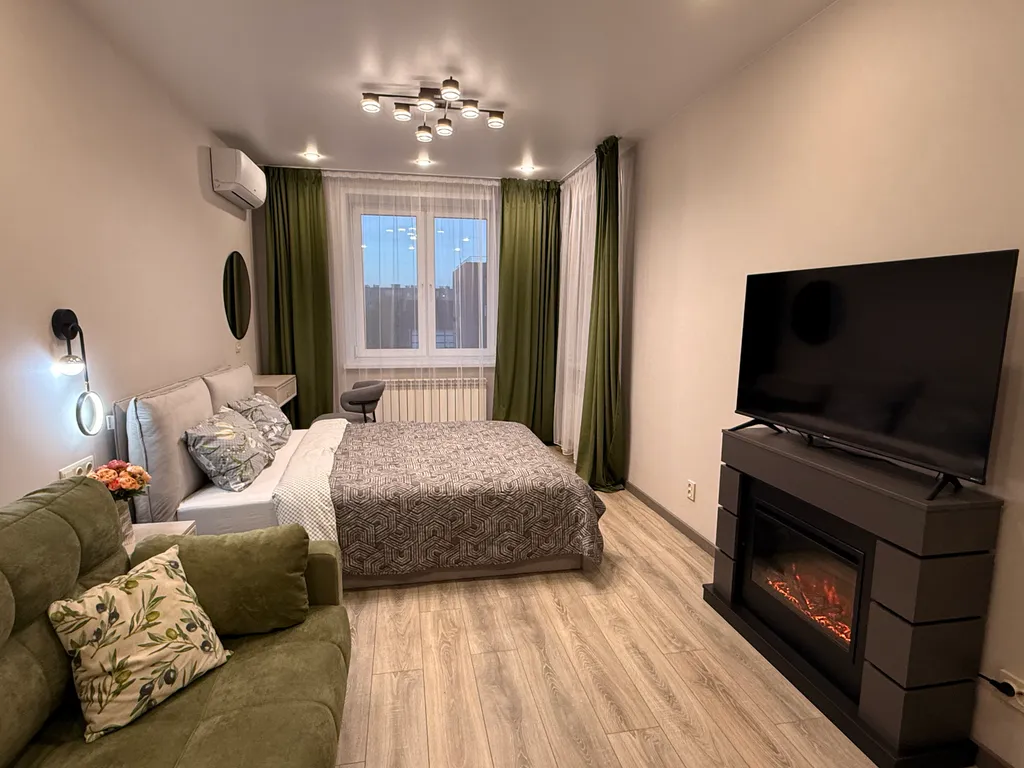 Квартира Уютная 2х квартира с камином и шикарным балконом, в новом доме — Ярославль