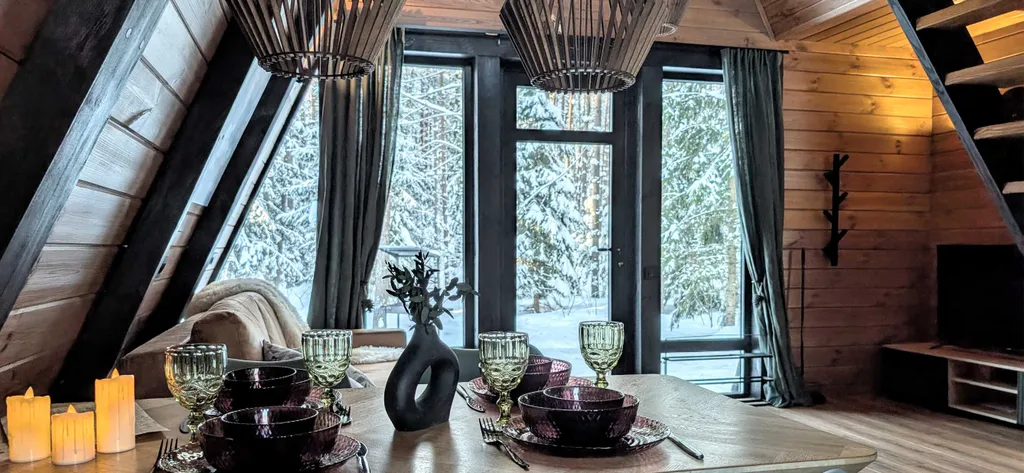 A-frame на Нарочи с видом на лес в 10 минутах от пляжа