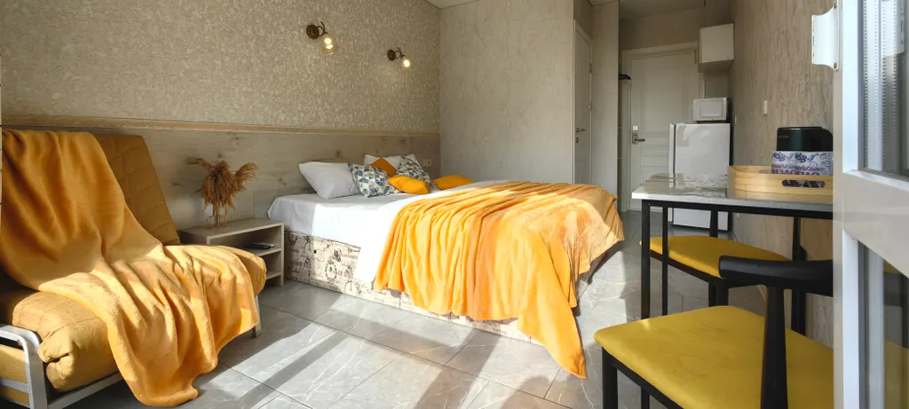 Уютный апарт плюс с балконом, отопление, беседка, парковка