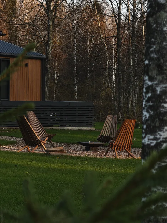 Дом у лесного озера с баней и чаном под Переславлем-Залесским