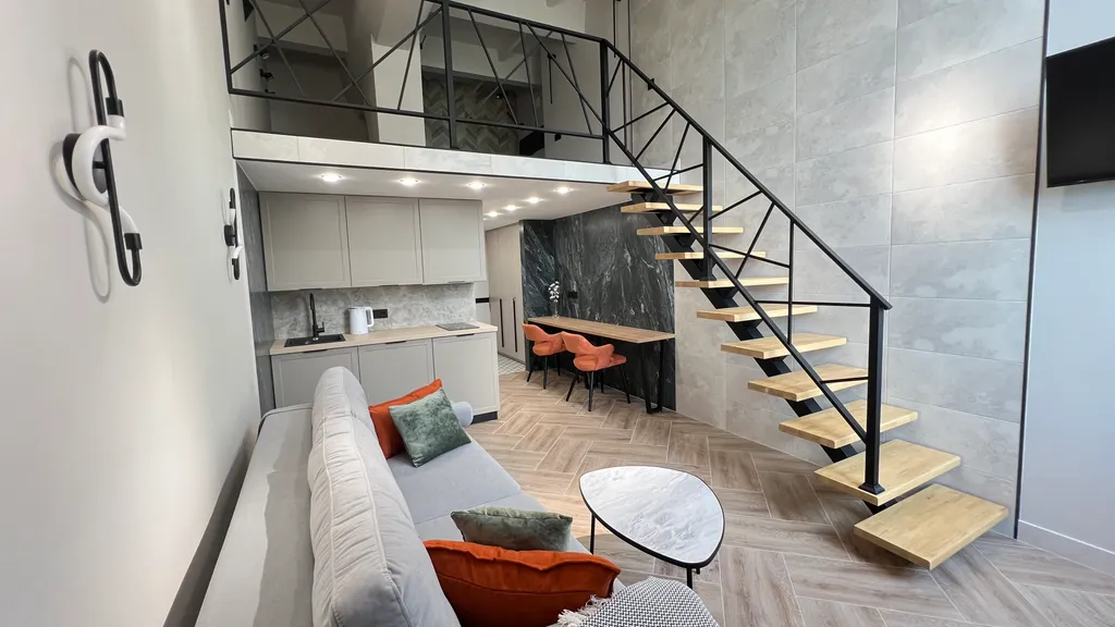 Квартира Квартира Студия в двух уровнях в историческом центре Типография Вахрамеева — Ярославль