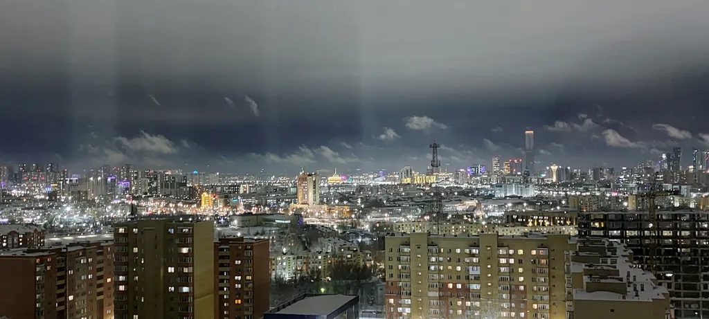 Стильная квартира с красивым видом на город