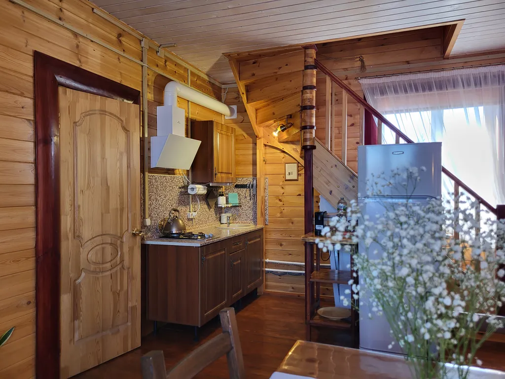 Коттедж Семейный коттедж с дровяной баней, камином и мангалом — Дракино