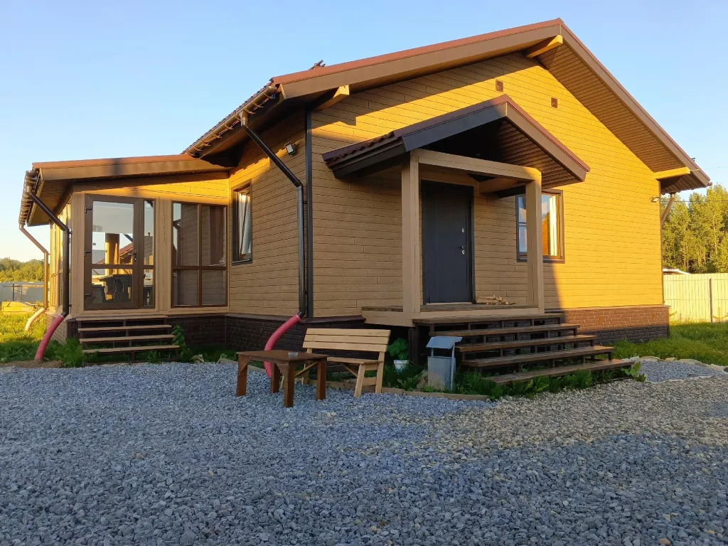 Новый дом-баня с террасой