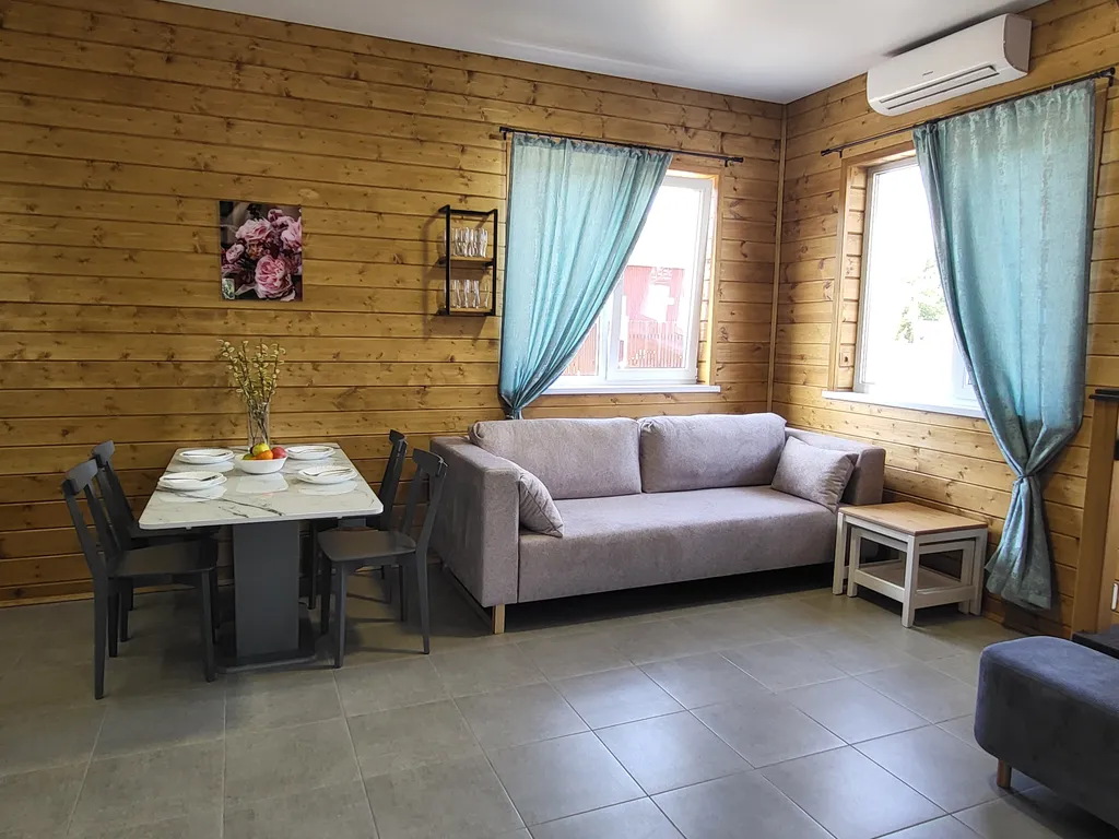 Коттедж Стильный новый дом 2025 г постройки с сауной в живописном месте — Волхов