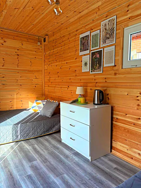 Коттедж Комфортабельный эко-домик Лаванда в горах у моря — Прасковеевка