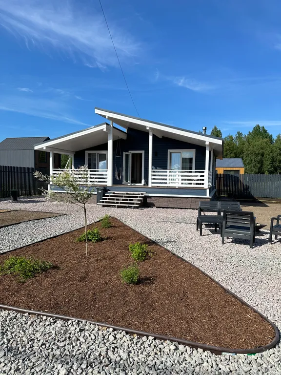 Домик с баней и чаном с видом на лес