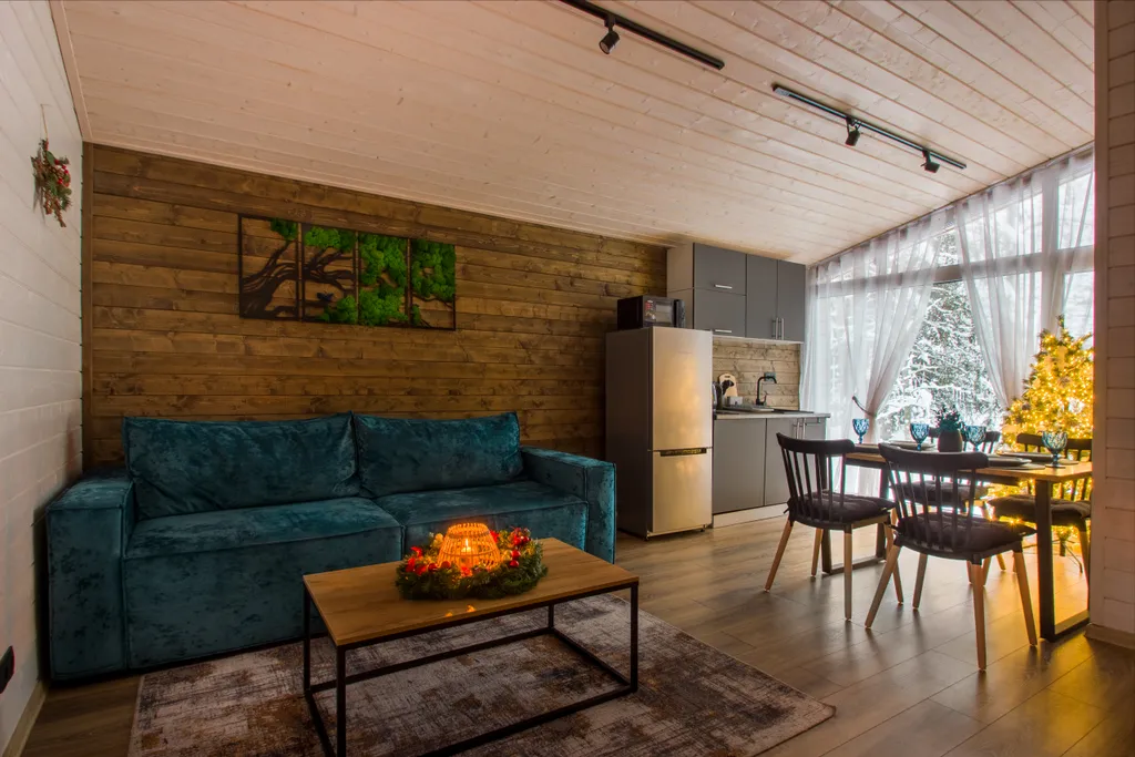 Новый уютный дом с русской баней и сибирским банным чаном