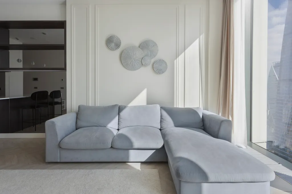 Лаконичный и стильный апартамент с видом на сити