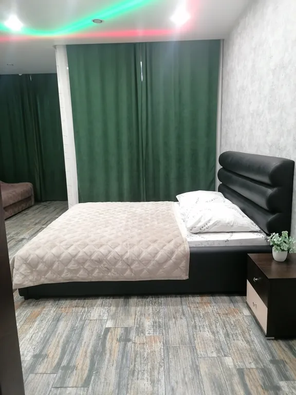 Современная студия с огромной ванной