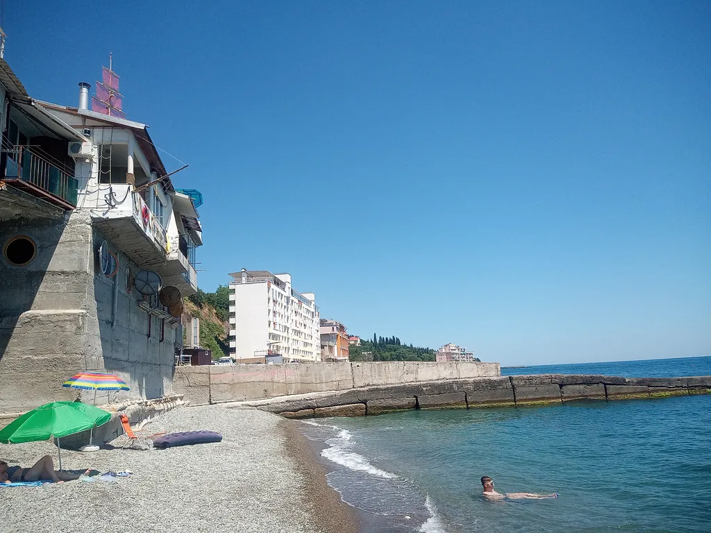 Квартира Квартира Эллинг Yachta на берегу моря — Ялта