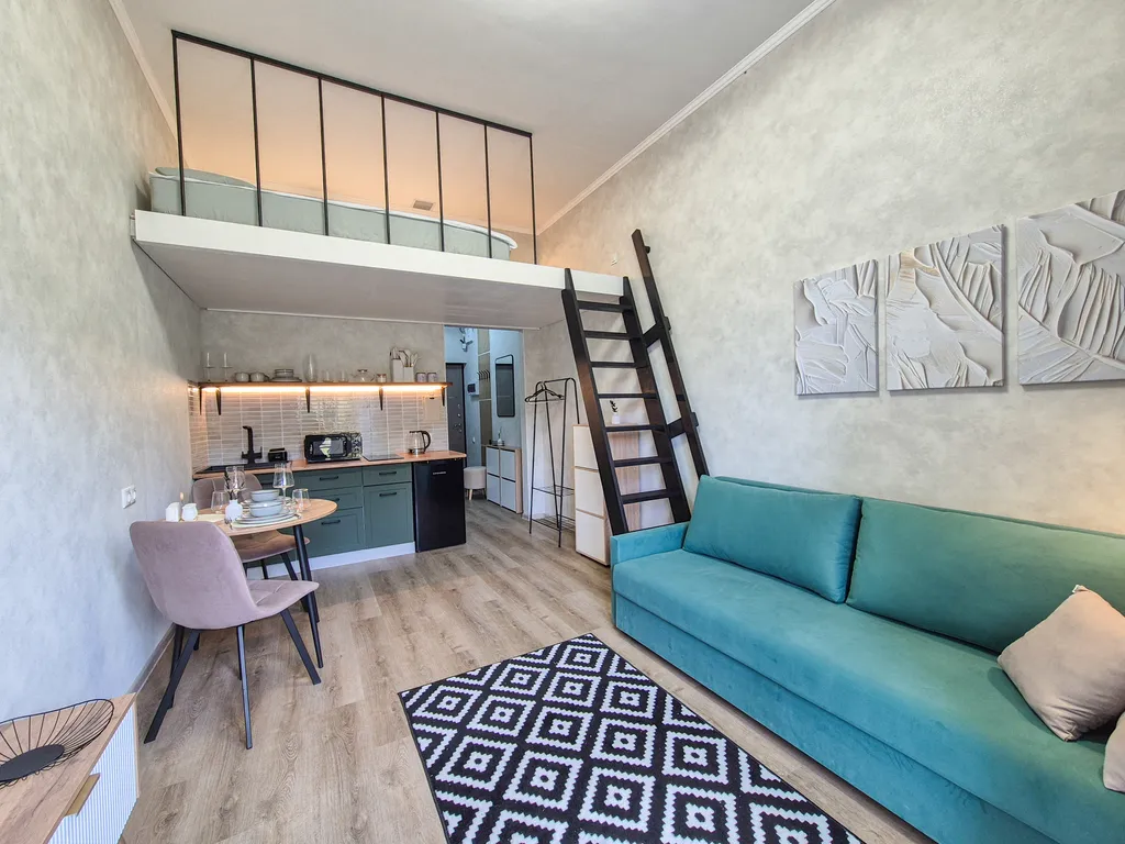 Квартира Двухуровневая студия — аренда посуточно в Кудепста