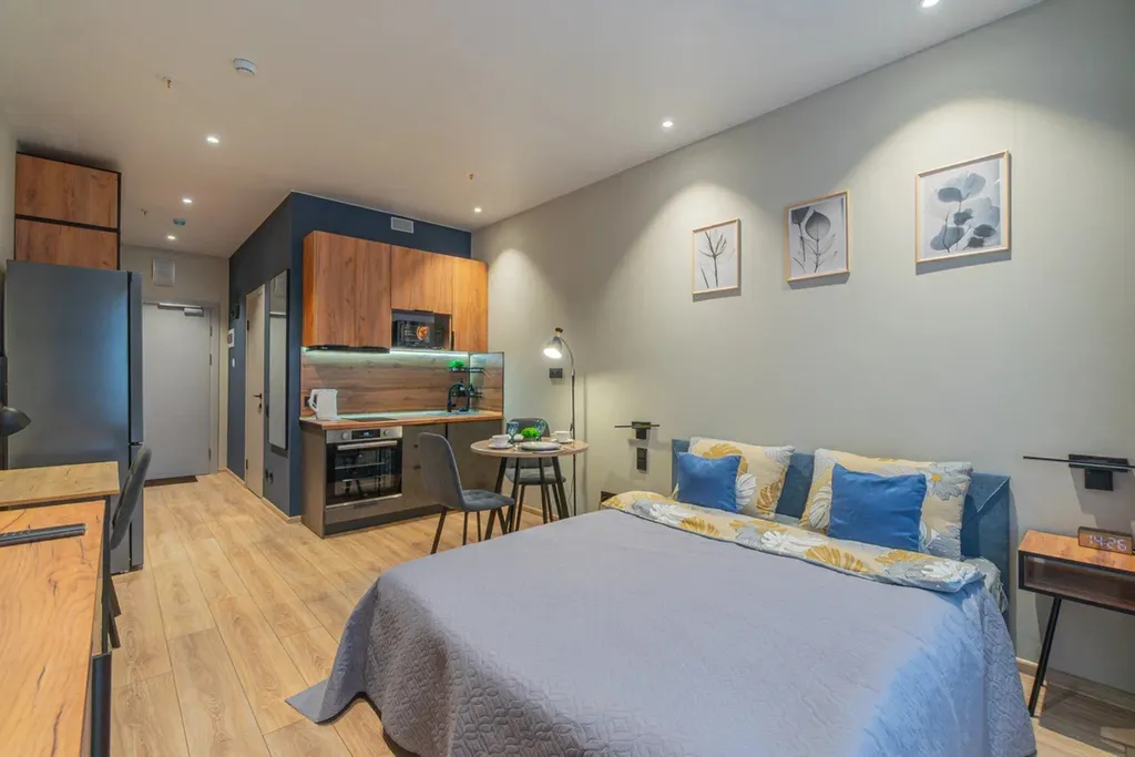 Квартира Квартира Комфортная студия с духовкой в Ладожском авенире — Санкт-Петербург