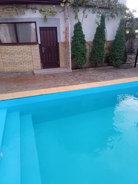 Дом с теплым бассейном и баней на дровах