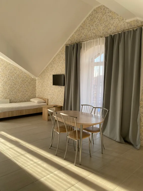 Студия на 4-х с кухней, балконом