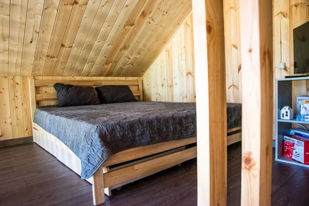 Домик в сосновом бору с баней, бассейном (летом) и беседкой