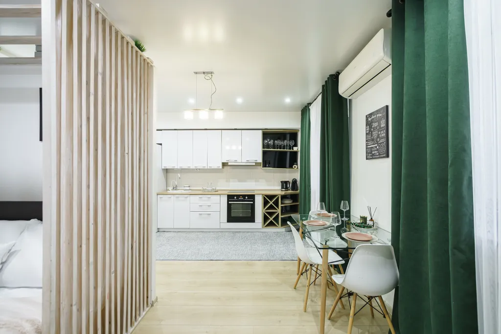 Просторные апартаменты с шикарным видом на реку Волга и город