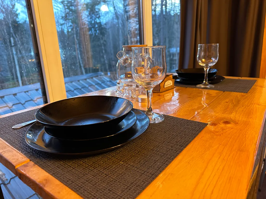 Коттедж Уютный домик с панорамными окнами с видом на лес — Архыз