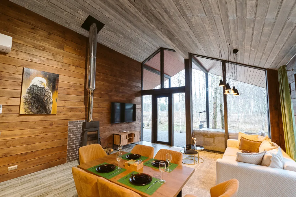 Коттедж Minos с камином