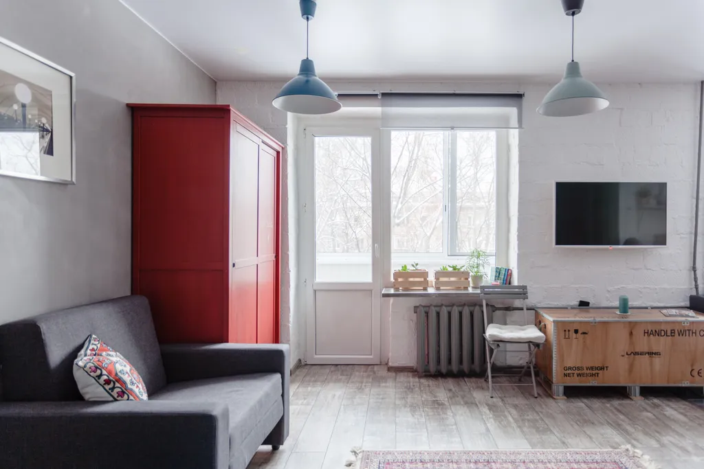 Студия Metro с оригинальным дизайном в стиле Loft