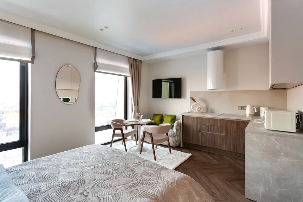 Квартира Квартира Видовая студия у метро Дмитровская — Москва