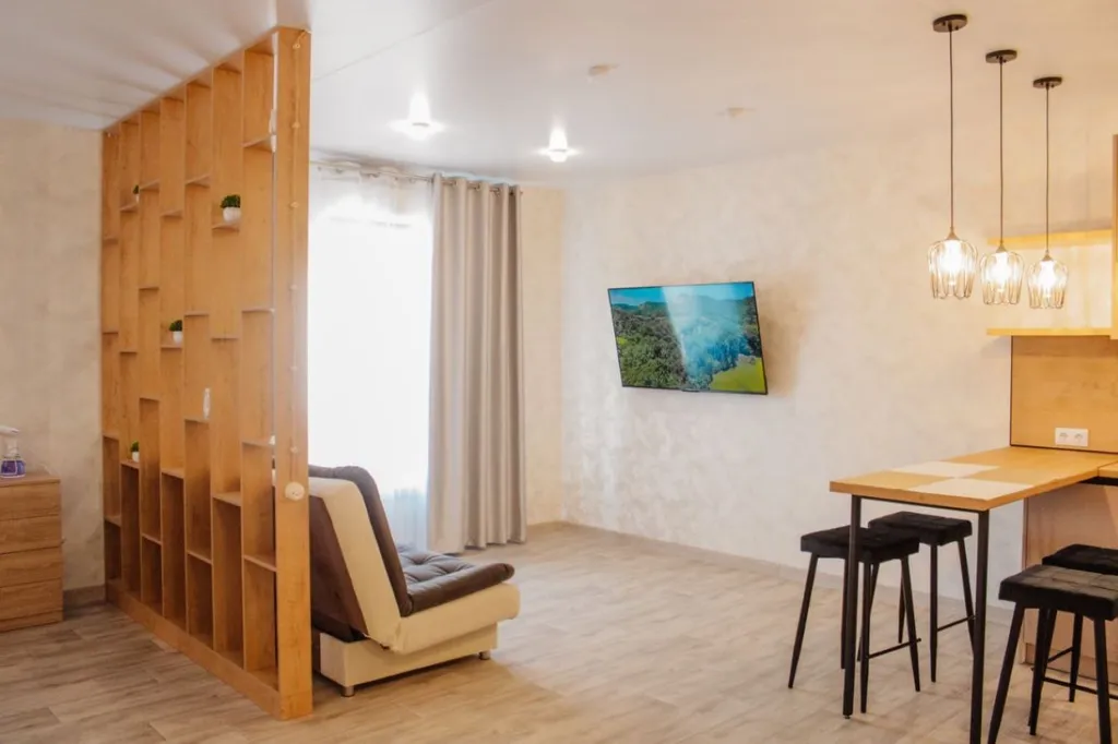 Уютная студия с видом на горы