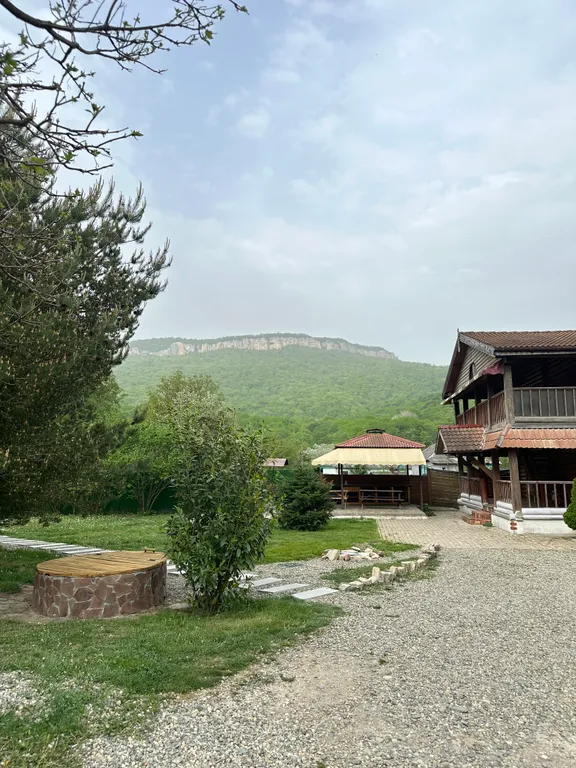 Дом из сруба с баней и бассейном