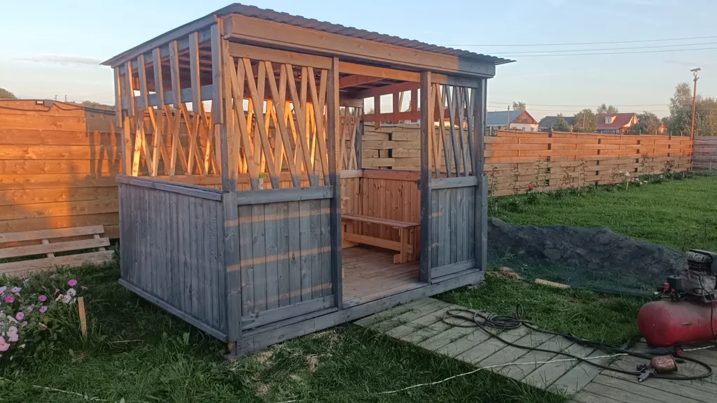 Домик А-Фрейм в деревне