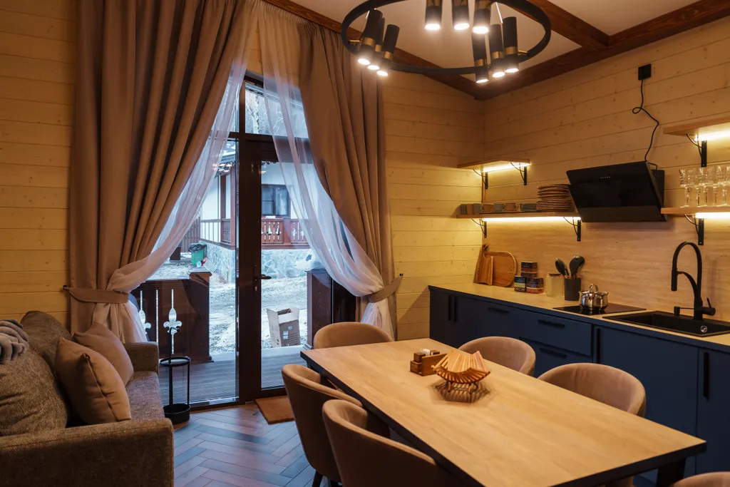 ШАЛЕ №8 (1-ЭТАЖ)  60м² до 6 мест